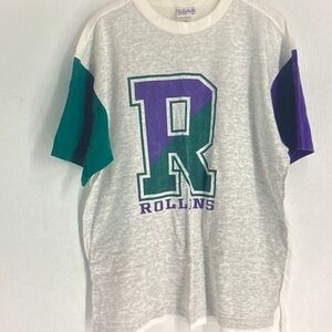 Gear For Sports Gray Tee with Green and Purple Accents